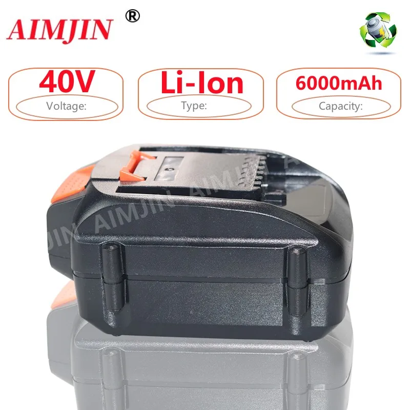 

Для WORX 100% Новый оригинальный 40 в 6000 мАч сменный литий-ионный аккумулятор WA3580