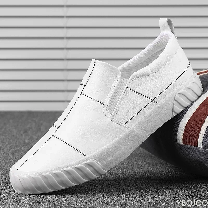 Men Shoes Leather Casual Spring Autumn New Designer Fashion Leisure Loafers Slip-On Flat Shoes Zapatillas Hombre Shoes for Men