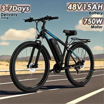 DUOTTS C29 E-Bike con Motore da 750W, Batteria 48V15AH, Telaio in Lega di Magnesio e Alluminio, Bicicletta Elettrica con Pneumatici da 29 Pollici, 21 Velocità