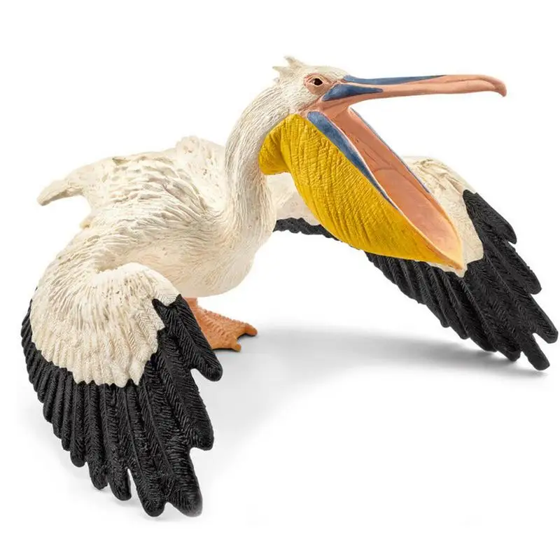 

Wiben Aves Pelican Bald Eagle Snowy Owl Common Ostrich Parrot Animal Model Action Toy Figures Learning Education Birds Gifts