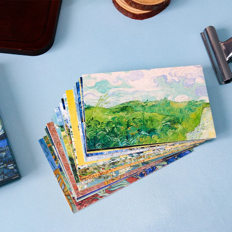 30 Sheets/Lot Van Gogh Oil Painting Postcard Vincent Willem van Gogh Painting Cards/Greeting Card/Wish Card/Fashion Gift