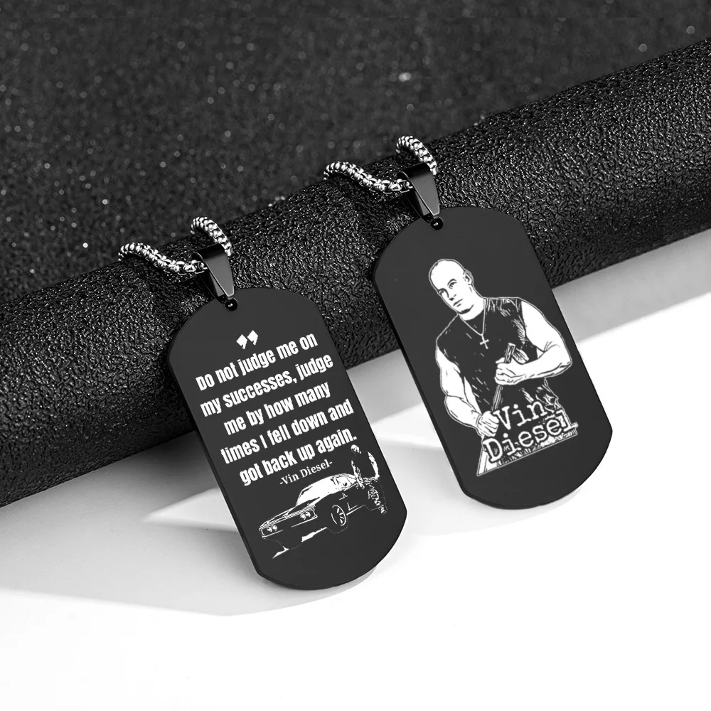 Fast and Furious Stainless Steel Dominic Toretto Necklace for Men