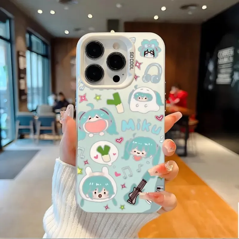 Cartoon Anime Hatsune Miku Soft Anti-Fall Protective Phone Case
