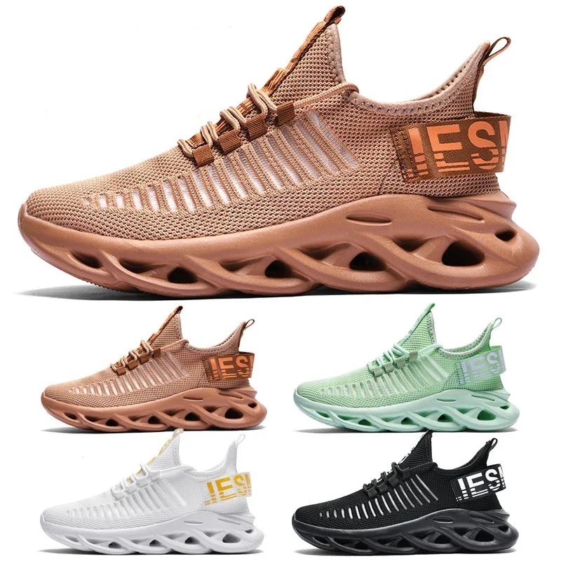 

Blade Running Shoes Outdoor Casual Shoes Mesh Lace Up Lightweight Breathable Men Sneakers Thick Sole Cushioning Size 39-46