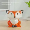 Ceramic Animal Flower Pot Cartoon Fox Zebra Sheep Cow Mini Pot Succulents Plants Bonsai Pots Vintage Vase Home Garden Decoration 1