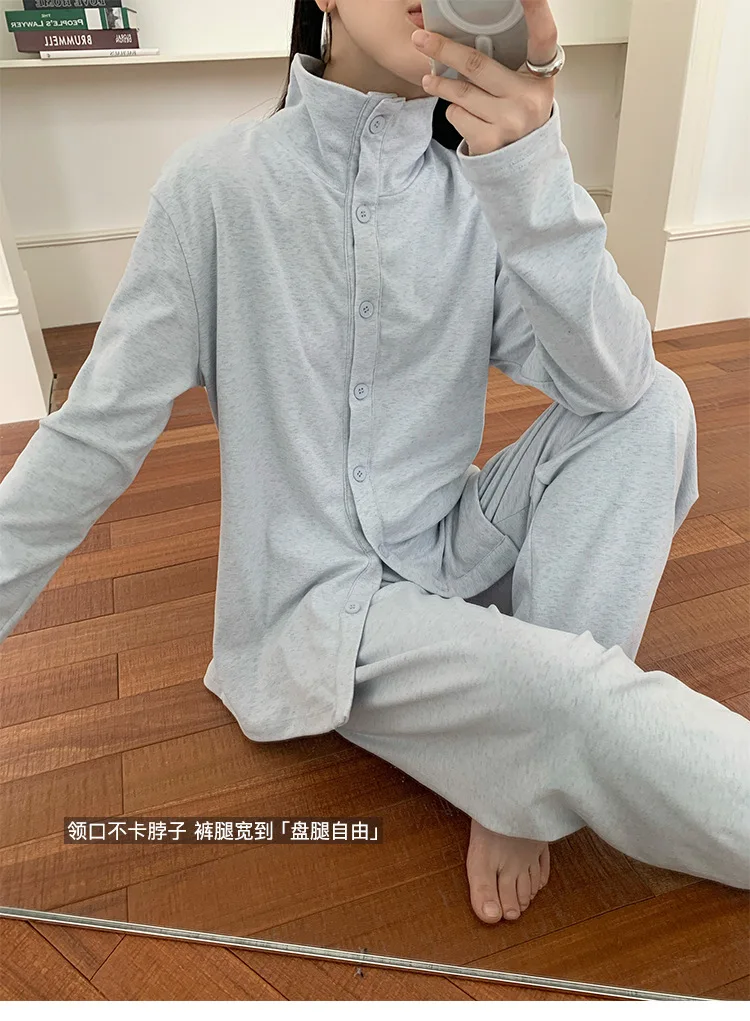 Koreanische Sport Pyjamas Für Frauen Neue Herbst Winter frauen Hause Kleidung Casual Langarm Nachtwäsche Set Komfort Nacht Tragen Weibliche – Detail 21