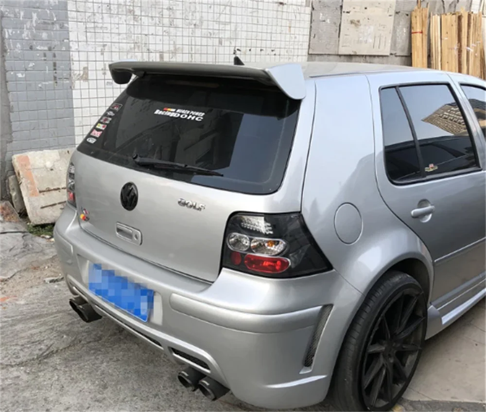 For Volkswagen GOLF 4 Spoiler 2001-2006 mk4 High Quality ABS Material Car  Rear Wing Primer Color Rear Spoiler - AliExpress