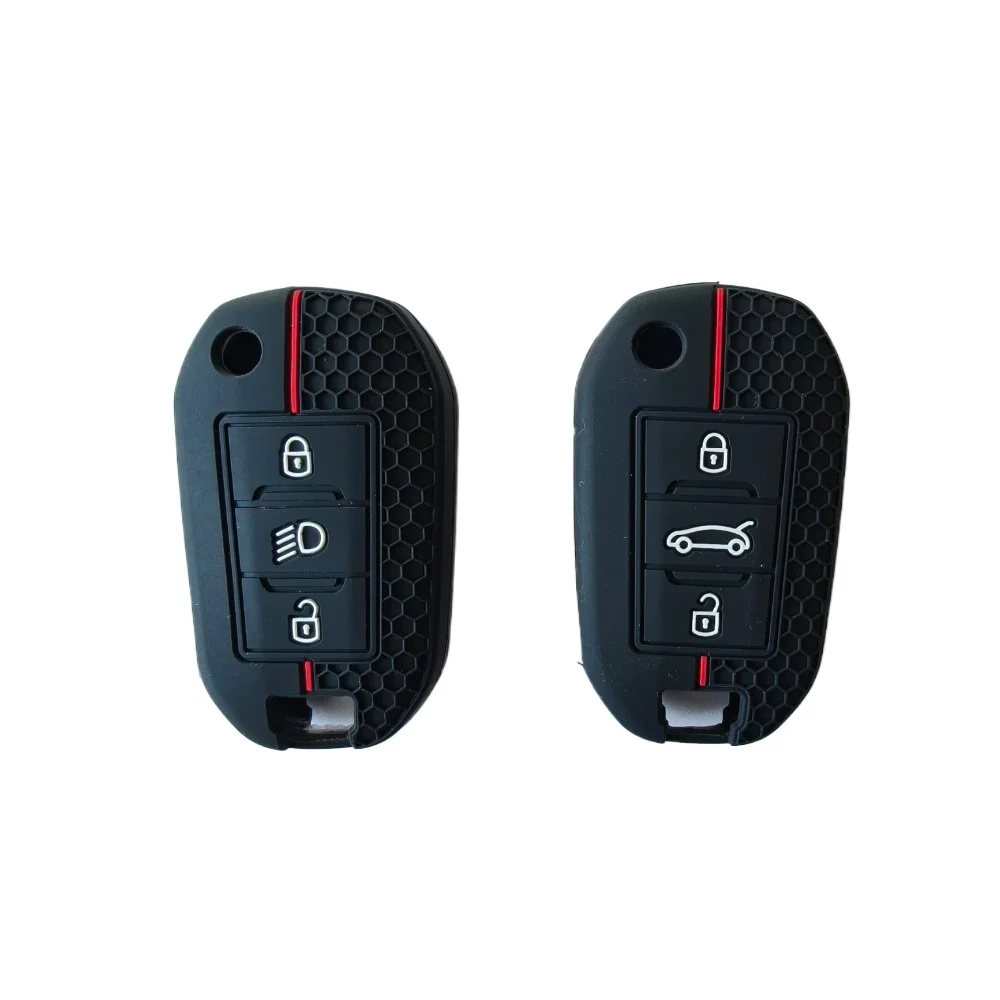 Key Case Cover Silicone Key Cover Car Key Case For Citroen C5 C3 C4 C8 Berlingo For Peugeot Partner Rifter 208 308 508 407 2008 3008 Expert