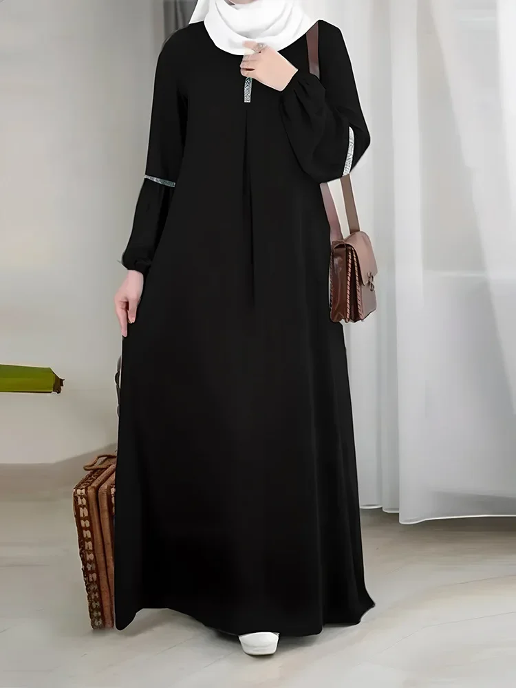 Eid Muslim Party Dress Morocco Caftan Turkey Abaya Dubai Kaftans for Women Prayer Clothes Islam Robe Ramadan Sundress(no Hijab)