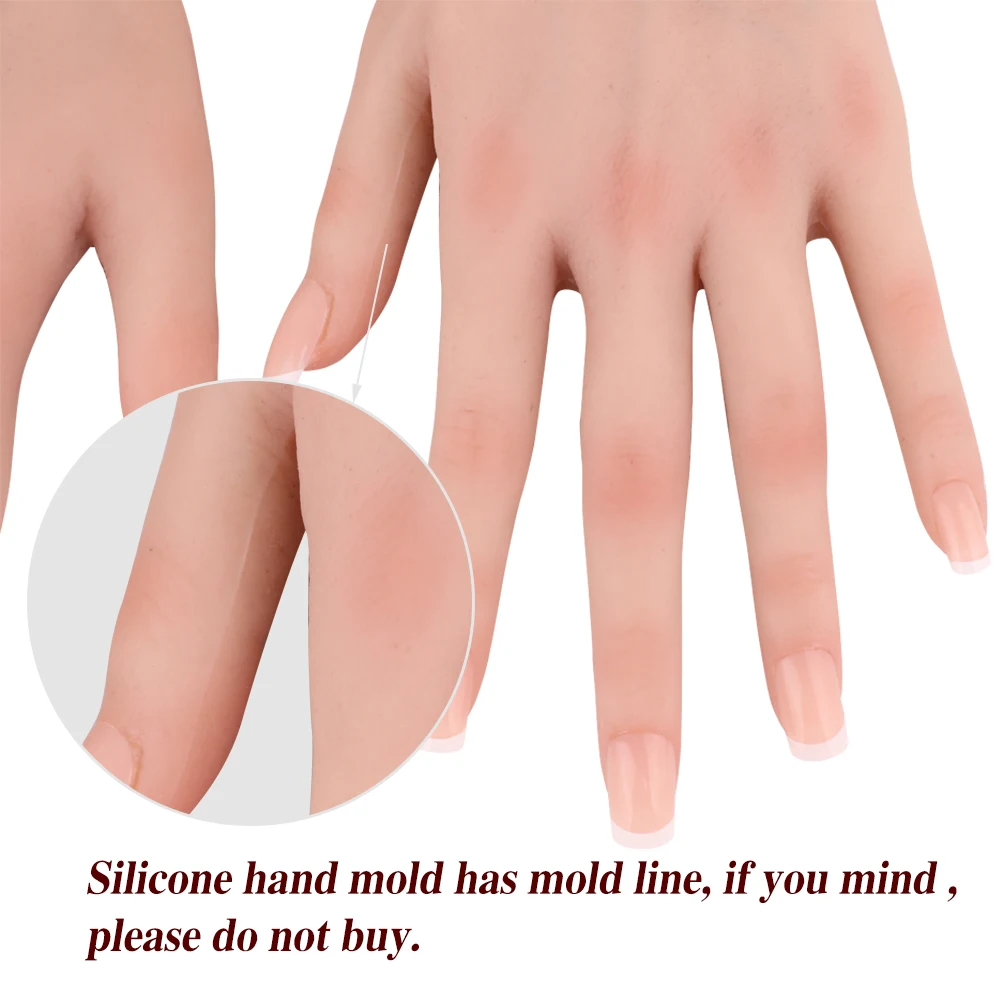 Realistic Silicone Material Female Hands Foot Model Lifelike Silicone  Hand Foot Mannequin for Hand Art Jewelry Display 3