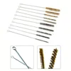 5/10pcs Cleaning Brushes Set Stainless Steel Brass Cylinder Wire Tube Pipe Cleaning Brush Paint Spray Guns Cleaning Brush 3
