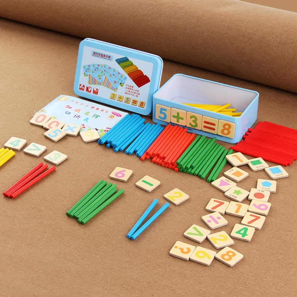 Math Manipulatives Kindergarten Counting Stick Toy Toys Addition and Subtraction Games addition and subtraction mental arithmetic kindergarten baby exercise book 1st grade math workbook libros livros