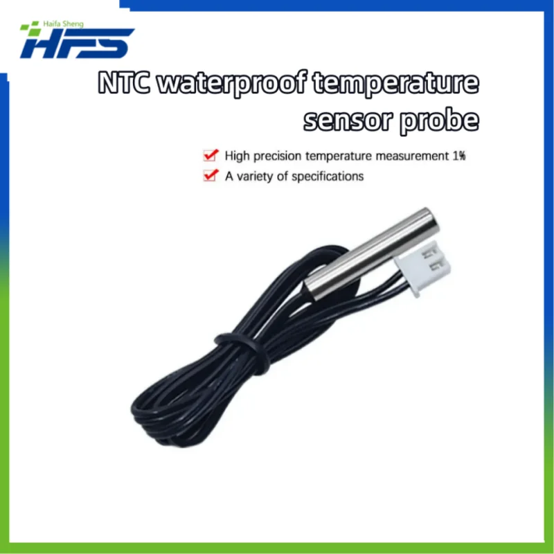 

W1209 Waterproof NTC Thermistor Precision Temperature Sensor, Wire Cable Probe for Arduino W1401, 10K 1% 3950, 0.5m 1m 2m 3m