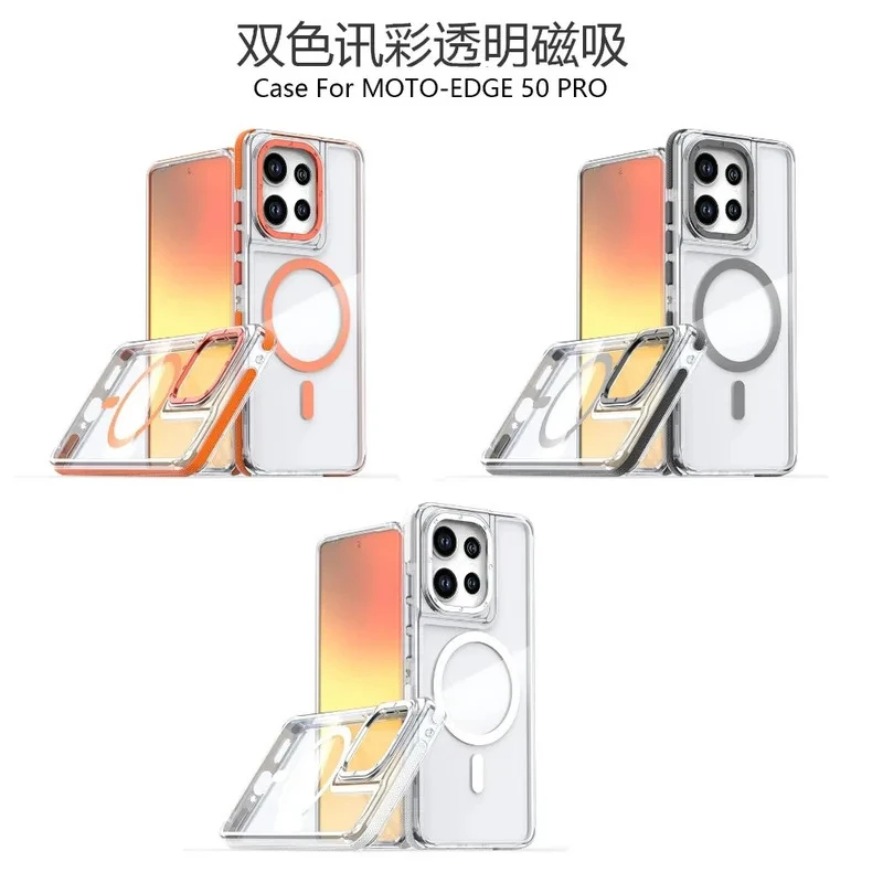 Luxury Magnetic Clear Shockproof Phone Case with Magsafe Compatibility