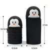 Cartoon Silicone Pencil Case Animal Shape Desk Organizer Stationery Storage Bag Folding Pen Pouch Pencil Holder School Supplies 6