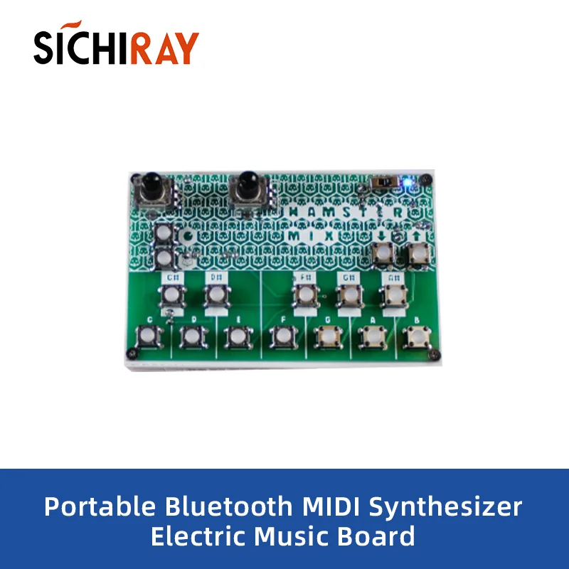 ポータブルbluetooth-midiシンセサイザー電気音楽ボードコントローラーarduinoのプロフェッショナルディスプレイキーボード