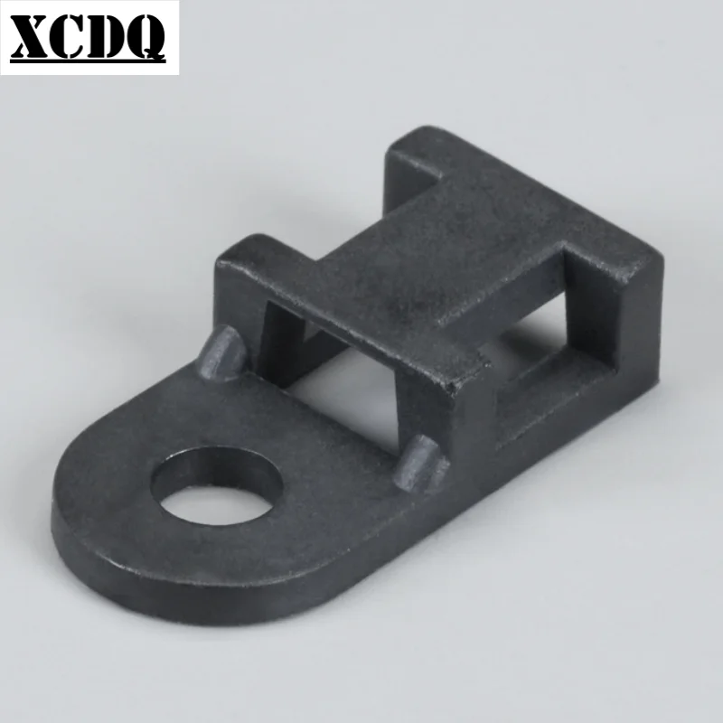 50pcs 100pcs HC Series PC Board Screw Fixed Plastic Cable Tie Holder Fixing Seat Wire Manager Cable Tie Mount for home cable mount holder cable tie mount