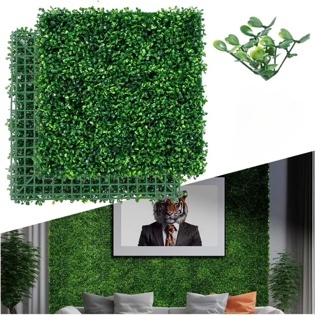 1pc Artificial Lawn Grass Greenery Wall Decor Indoor Outdoor