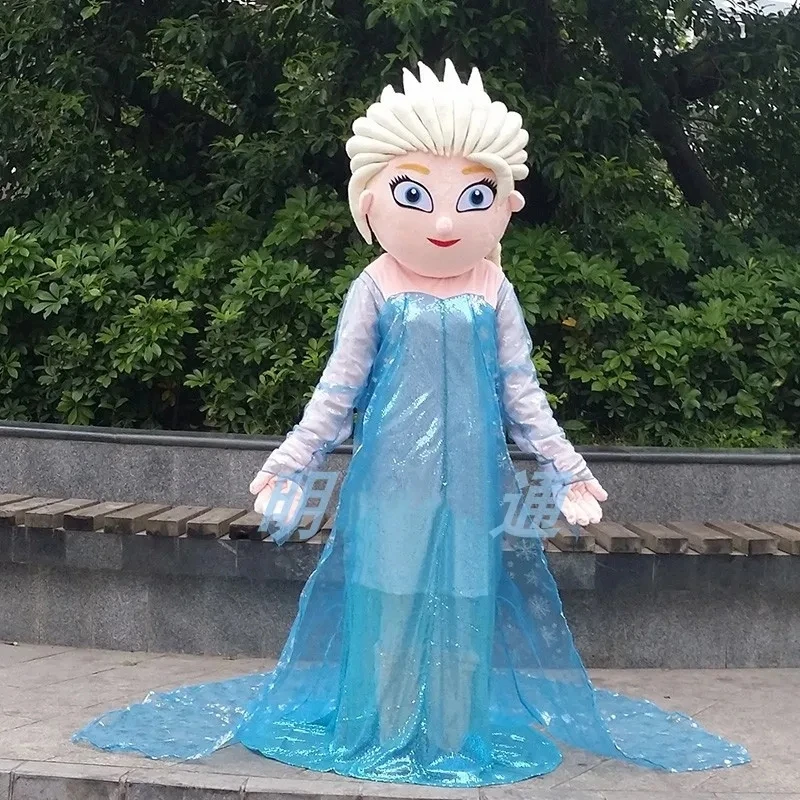 De Elsa Disfraz De Frozen Para Adulto Vestido Azul Vestido De Elsa