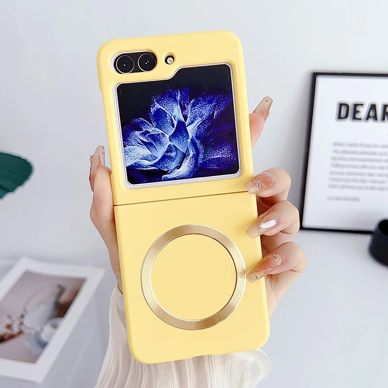 Magnetic Solid Color Wireless Charging Case Cover