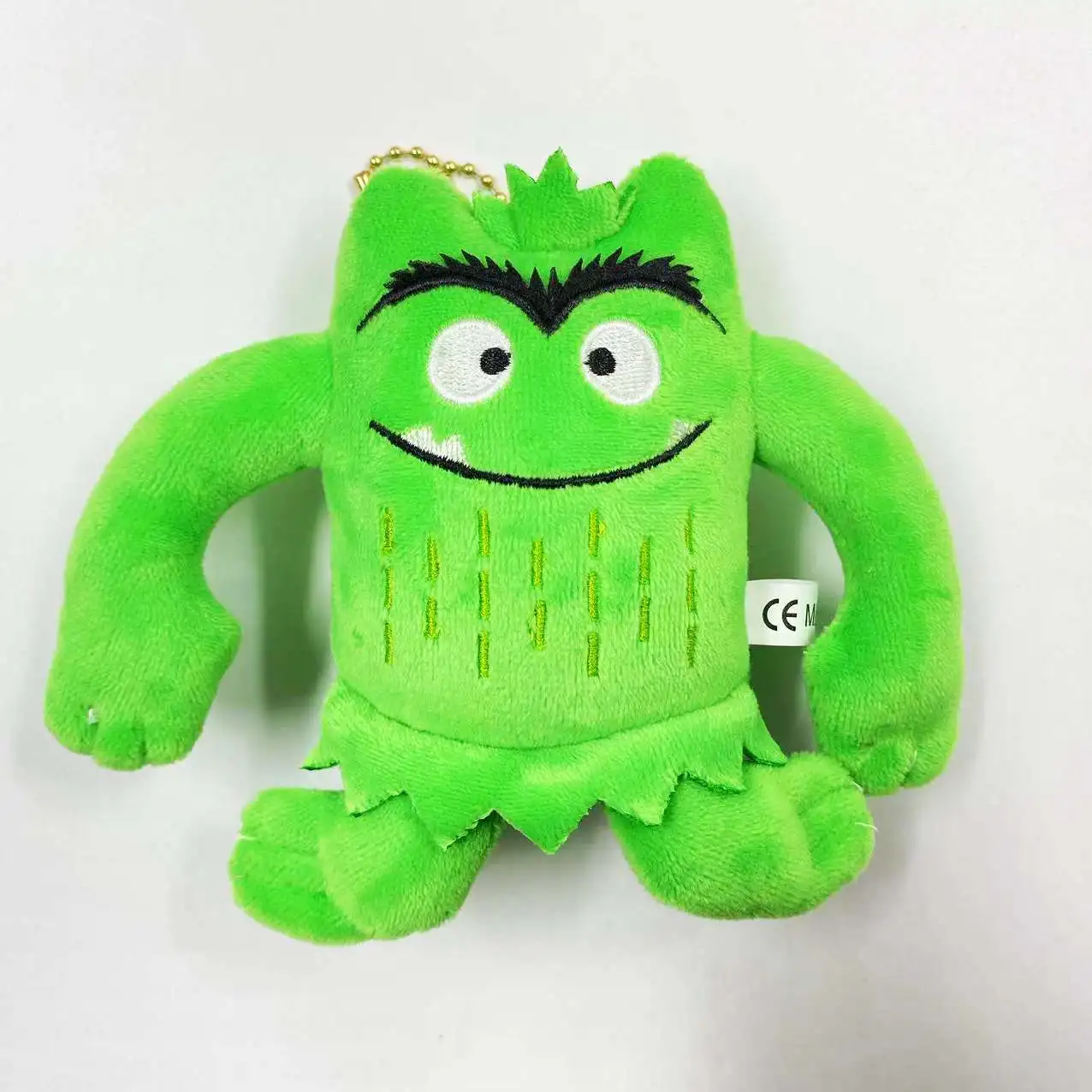 Wholesale 24pcs/lot 10cm Cute Color Monster Plush Toys Keyring Stuffed Dolls Pendants Key Chain for Children Gifts 5