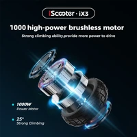 IScooter-Trottinette électrique tout-terrain pour adultes, trottinette électrique, BMERY, 10 pouces, 10Ah, 40km par heure, 1000W max 3