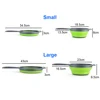 Silicone world Foldable Stretch Drain Basket Fruit Vegetable Washing Basket Strainer Colander Stacked Drainer Kitchen Tools 6