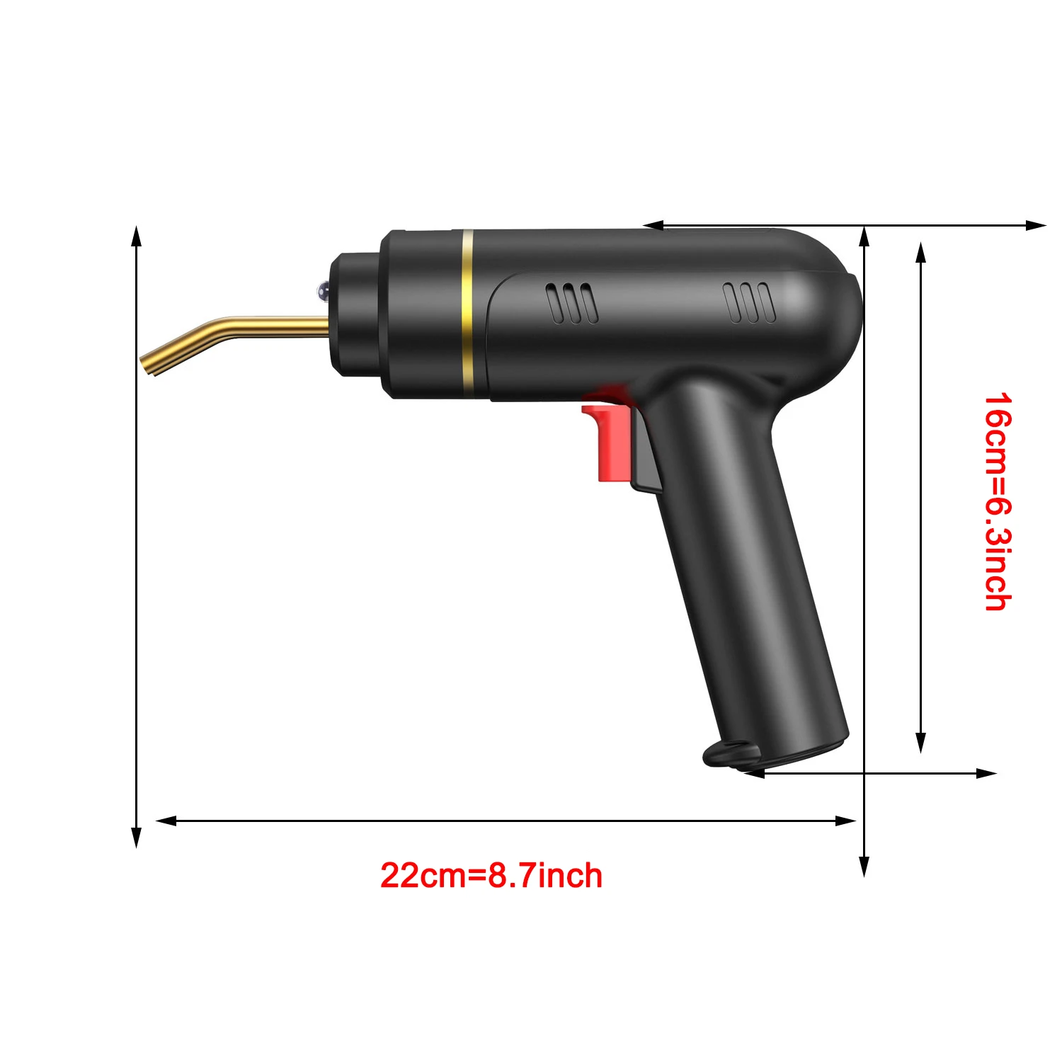 200W Cordless Plastic Welder Plastic Weld Kit with 4 Tpyes Hot Staples Plastic Welding Machine Tool 5.0Ah Rechargeable Battery 2