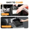 2pcs/Set Silicone Air Fryer Mat AirFryer Baking Pan Mold Reusable Oven Baking Tray Pad Non-stick Tray Air Fryer Accessories 4