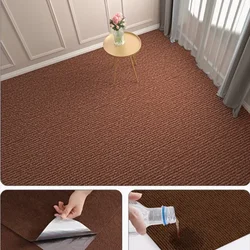 Solid Color Self-Adhesive Decorative Rug - Water Absorbent, 40cm x 3m, for Kitchens, Bedrooms, Bathrooms, and Living Rooms (Brown)