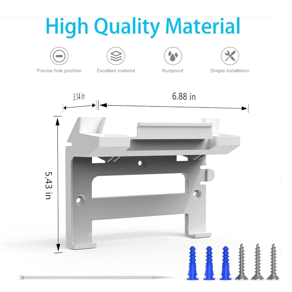 Starlink mount bracket 2 in 1 for Starlink Gen 3 router mount & for StarLink V3 supply brackets holder for StarLink Internet Kit satellite wall holder