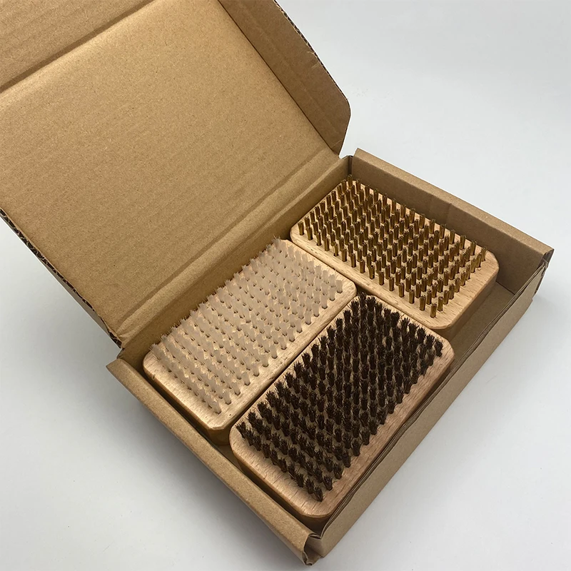 3pcssetOutdoorSnowboardCareToolSnowWaxBrushSkiBrushWood