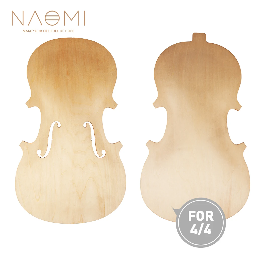 

NAOMI Violin Top And Back Unfinished Violin Parts 4/4 Solidwood DIY Violin Parts Accessories New