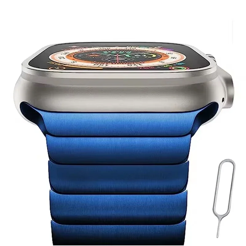 Stainless Steel Metal Strap for Apple Watch - Elegant Bracelet Design