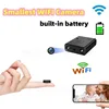 Smallest Mini Camera 1080P HD WIFI Built-in Battery IP Remote Monitoring Camcorders IR Night Vision Body Cam Invisible Espia Cam 1