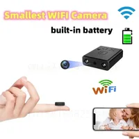 Smallest Mini Camera 1080P HD WIFI Built-in Battery IP Remote Monitoring Camcorders IR Night Vision Body Cam Invisible Espia Cam 1