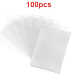 Transparent Card Sleeves - Clear Protectors for Board Games, Trading Cards, and Photos (100pcs)