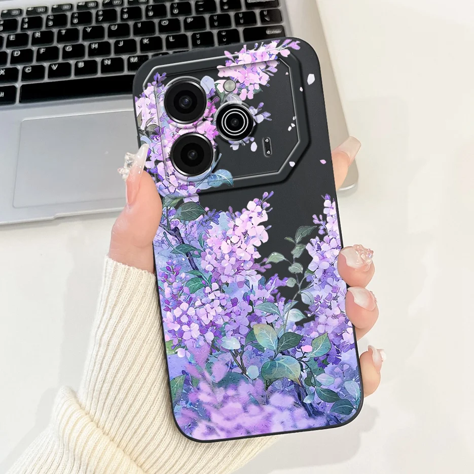 Cute Fashion Painted Soft TPU Phone Case - 6.78'' Cover with Bumper Protection