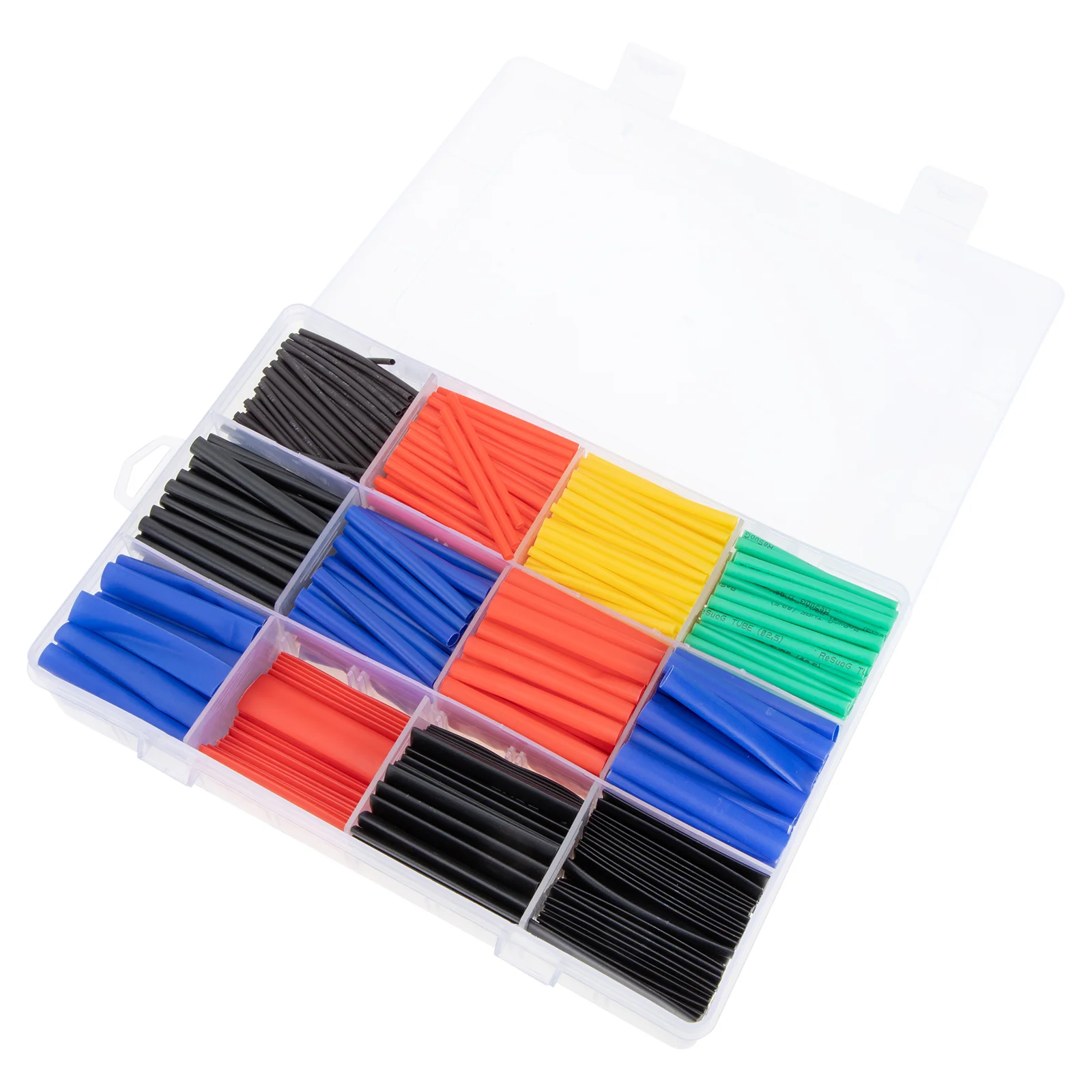 

800pcs Wire Shrink Tubes Sleeve Electrical Cable Shrink Tubing with Box