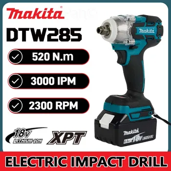Makita DTW285 520N.M Impact Electric Wrench Brushless Wrench Cordless Tool Power Tools Rechargeable For Makita 18V Battery 1