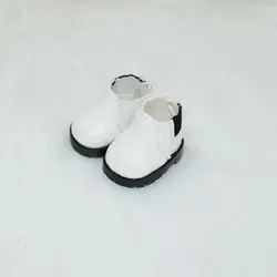 LABUBU Leather Shoes for Dolls - Casual Sports Boots and Accessories for 17cm Cotton Dolls (3.8CM White small)