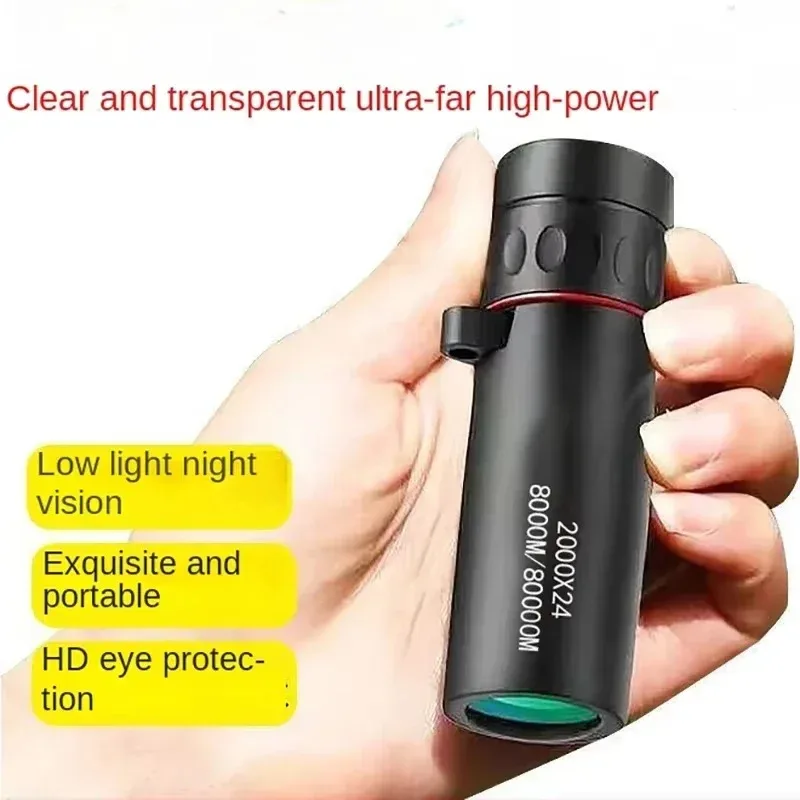 Outdoor Portable Telescope with High-definition High Magnification 2000x24 Night Vision Function Connected To Smartphone