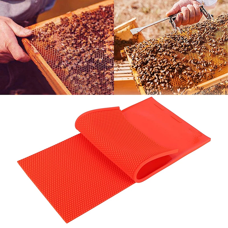 Silicone Beeswax Mold Apicultura Press Sheet Mould Beekeeping Tool Foundation Bee Hive Basis Garden Supplies пчелы Equipment
