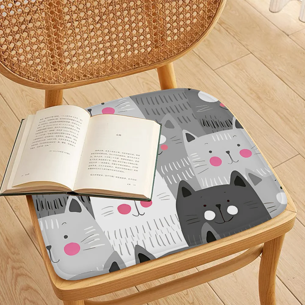 Cartoon Cute Cats Background Cushion Image 16