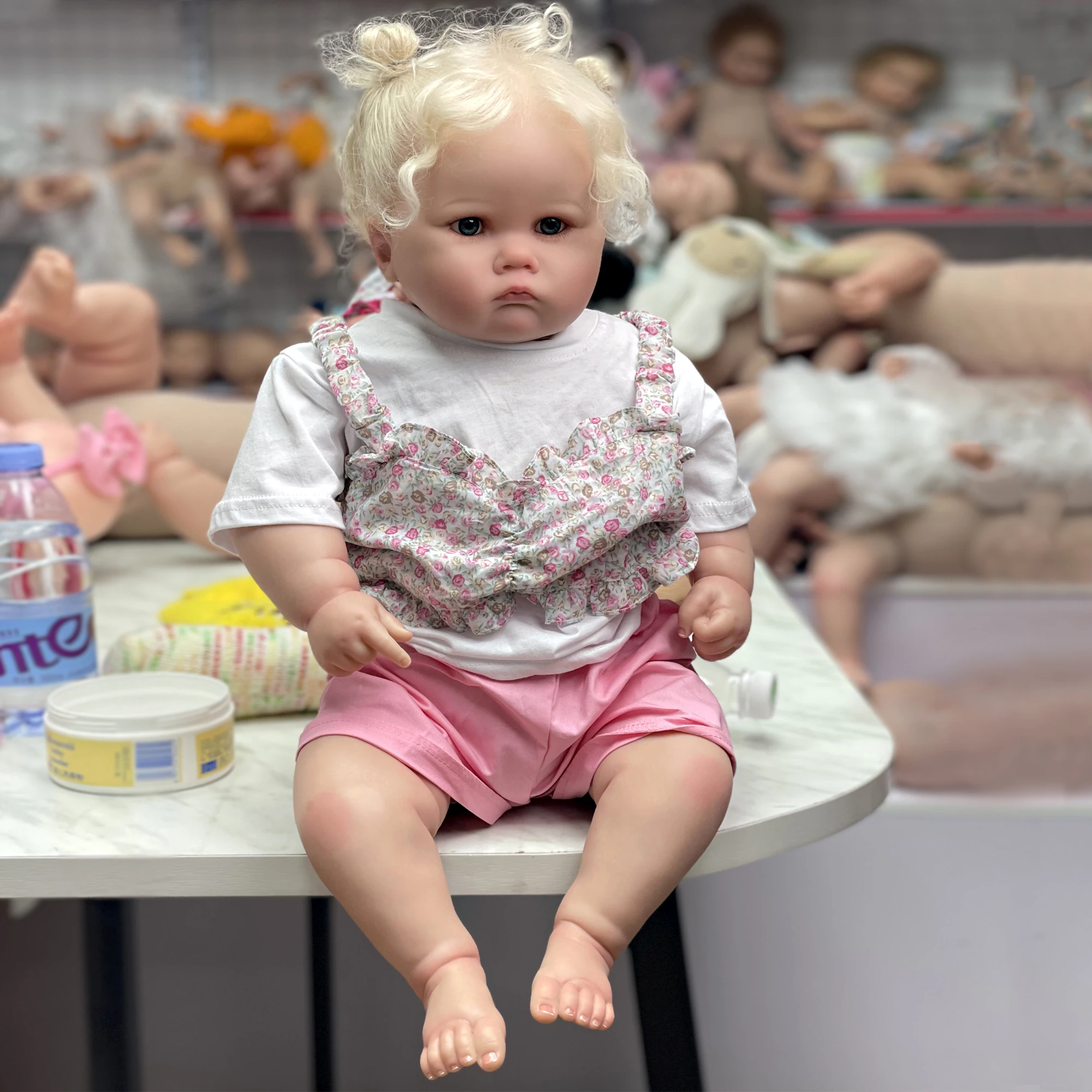

65cm Finished Reborn Toddler Doll Charlotte Handmade Lifelike Bebe Reborn Doll De Muñecas Boneca Renascida
