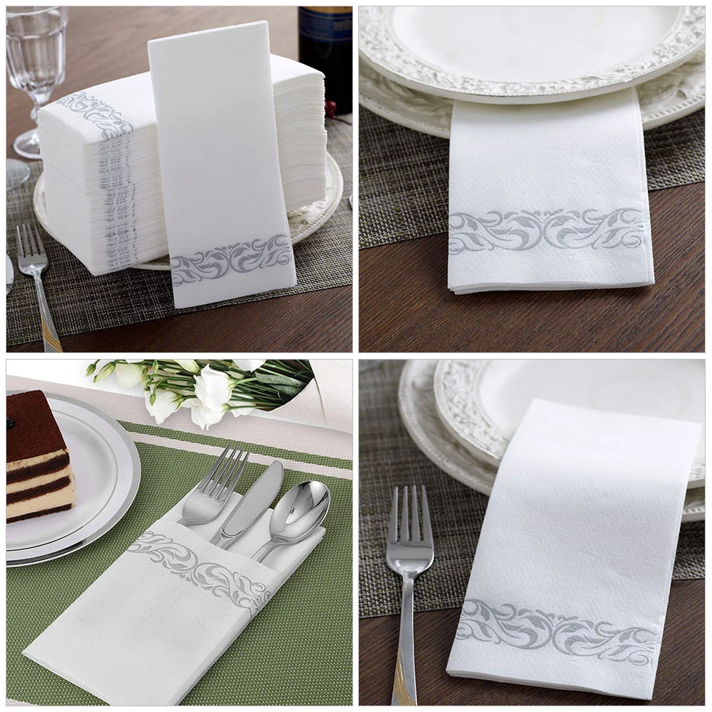 25 Pcs Paper Napkin Bridal Shower Napkins Wedding Decorations Guest Home Tissue Party Dining Table