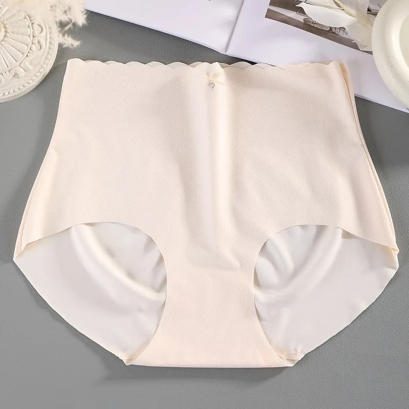 XL-3XL/Women's Underwear Panty Sexy Solid Color Panties Plus Size High Waist Seamless Girl's Briefs Female Bowknot Lingerie 5