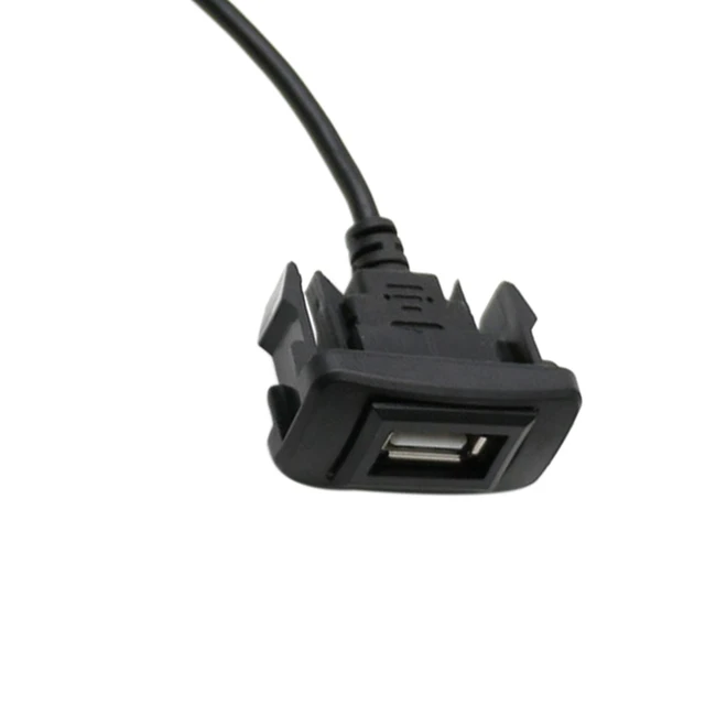 Car Dashboard Flush USB Socket Extension Cable Adapter USB 2.0 Port Panel  Mount Panel Mount Cable