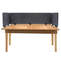Desk Divider Modern Stand Up Desk Store ReFocus Raw Clamp-On Acoustic Desk Divider Mounted Privacy Panel Sound Blocking Desk 2