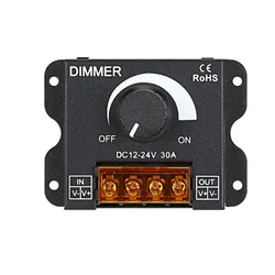 LED Light Strip Dimmer with Adjustable Brightness and On/Off Switch (LED DIMMER 30A)